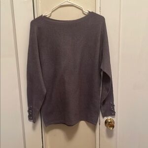 Maurices Gray  Crew Neck Sweater Soft Knit Casual